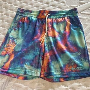 NWOT Adidas Colorful Tie-Dye Athletic Shorts